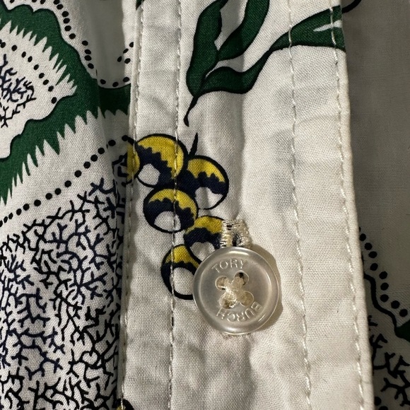 Tory Burch Ivory Port Shirtdress Size 2 - Picture 11 of 11